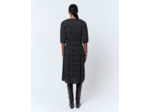 Robe midi imprimée NOIR