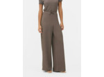 Pantalon large en tissu froissé