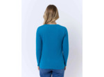 T-Shirt manches longues imprimé BLEU CANARD Femme