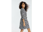Robe ceinturée imprimée
