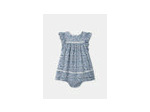 Robe bébé fille + bloomer à imprimé floral