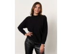 Pull fin uni NOIR Femme