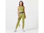 Legging long confort et douceur cardio training femme Vert Olive