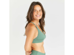 Haut de maillot de bain brassière texturée Femme - Bea kaki