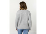 Pull épais uni décoré GRIS Femme