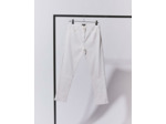 Pantalon 7/8 slim uni BLANC Femme