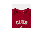 T-shirt rouge avec nœud pour filles