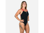 Maillot de Bain 1 Pièce Natation Femme ARENA SWIMPRO SOFT Noir Rouge