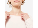Tee-shirt en coton manches longues femme, rose clair