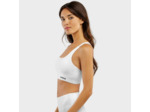 Brassière sport Fitness Femme Balance White Blanc