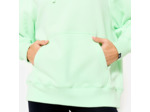 Sweat à Capuche Fitness Oversize Femme 520 - Vert Clair