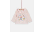 Blouse rose à animation fantaisie pour bébé fille