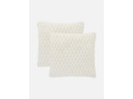 Lot de 2 coussins texturés effet nid d’abeille