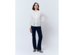 Blouse manches longues unie BLANC Femme