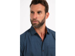 Chemise Manches Longues Imprimé Bleu