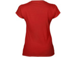 Tshirt À Manches Courtes Et Col En V Femme (Rouge)