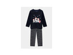 Pyjama garçon bleu marine bonhomme de neige