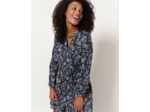 Robe courte imprimé à fleurs MARINE