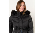 Doudoune longue unie NOIR Femme