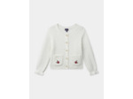 Cardigan blanc en maille Fille