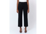 Pantalon long large rayé NOIR Femme