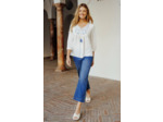 Pantacourt large en denim