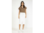Jupe midi en coton viscose