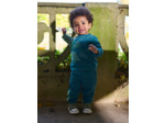 Pantalon molleton piqué vert bouteille bébé garcon
