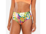 Bas de maillot culotte taille haute fleuri surf Femme - Romi multicolore