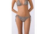 Culotte bikini ficelle bas de maillot à nouer imprimé léopard,Culotte bikini ficelle bas de maillot à nouer imprimé léopard;${refinementColor}