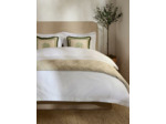 Parure de lit double brodée 500 fils The Edit