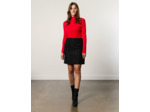 Jupe courte tweed NOIR