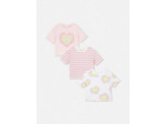 1,5–8 ans | Lot de 3 t-shirts à motifs cœur