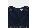 Robe marine à sequins dorés