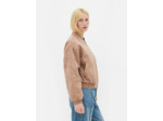 Blouson bomber matelassé à motif floral