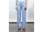 Pantalon long droit uni BLEU CIEL Femme