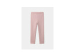 Lot de 2 leggings doublés, imprimé léopard ou rose uni, pour filles