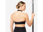 Brassière pole dance dos nu bi matière Femme - noir