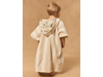 Poncho de bain rayée à capuche