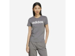 T-shirt imprimé logo Adidas femme - gris foncé