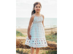 Robe midi brodée