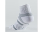 CHAUSSETTES DE SPORT MI-HAUTES ARTENGO RS 560 BLANC GRIS LOT DE 3