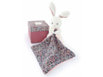 Boh'Aime - Peluche Lapin Rose Pantin Avec Doudou