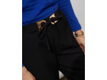 Pantalon 7/8 uni NOIR Femme