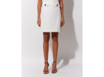 Jupe courte unie BLANC
