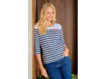 Tee-shirt rayé manches 3/4