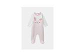 barboteuse en velours lapin