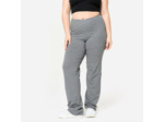 Legging de fitness évasé en coton femme, gris