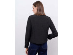 Veste courte jacquard NOIR Femme