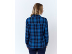 Chemisier manches longues à carreaux MARINE Femme